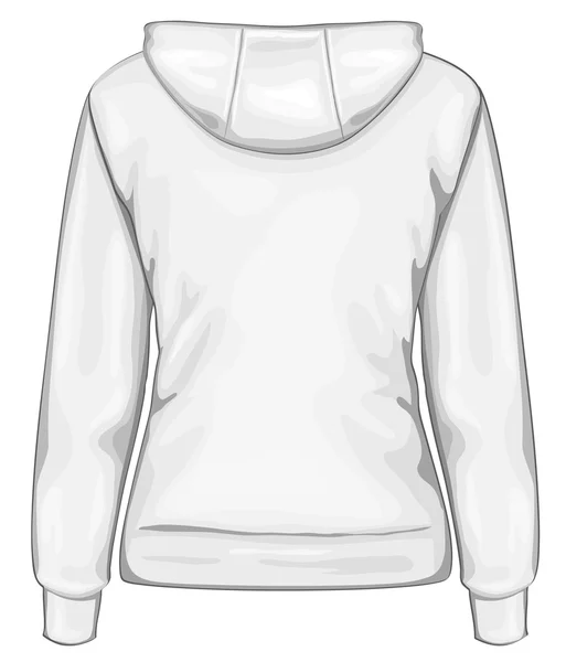 Vrouwen hoodie — Stockvector