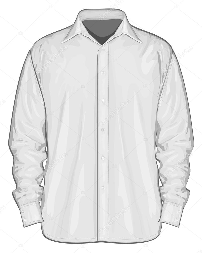Illustration of dress shirt