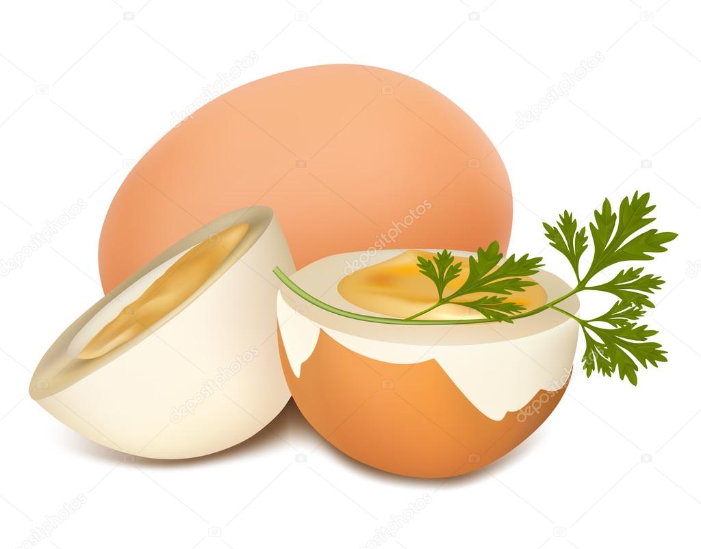 Brown boiled egg