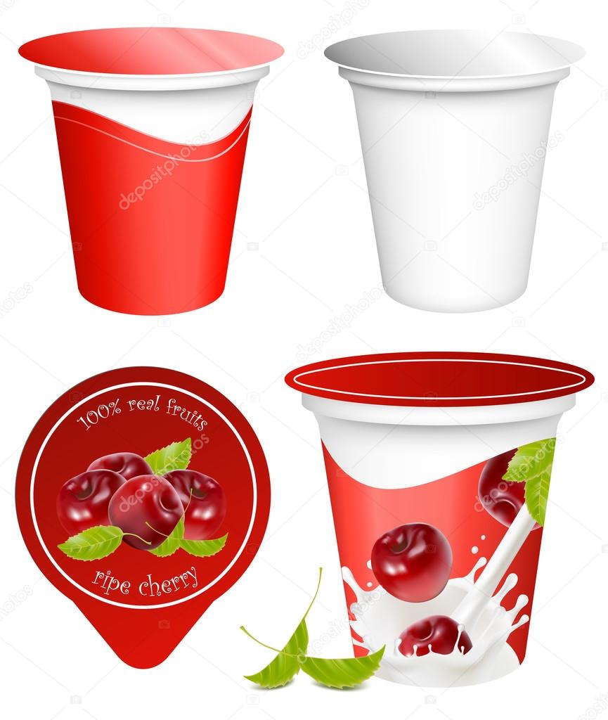 Design of packing yoghurt