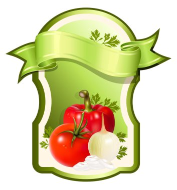 Sebzelerin vektör çizimi.