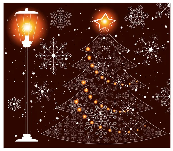 Christmas tree — Stock Vector