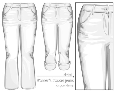 Kadınların pantolon kot