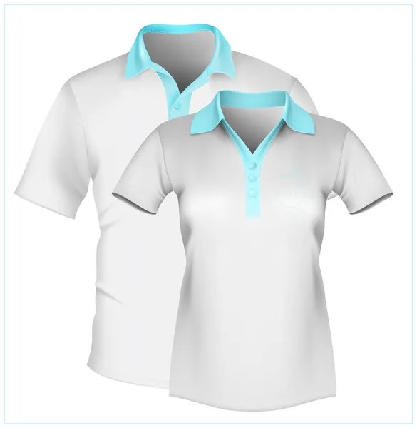 Modelo de Design de Camisa Polo — Vetor de Stock