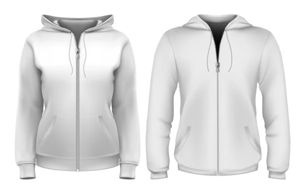 Vrouwen en mannen hoodie — Stockvector