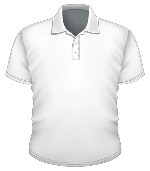 Hombres polo-camisa plantilla de diseño — Vector de stock
