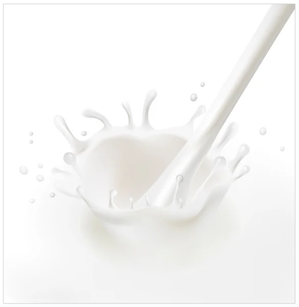 Μια βουτιά του γάλακτος. — Διανυσματικό Αρχείο
