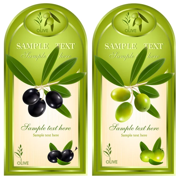 Huile d'olive . — Image vectorielle