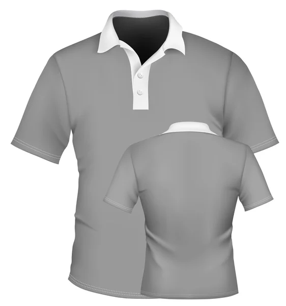 Дизайн мужской рубашки для поло — стоковый вектор