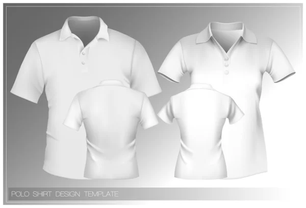 Polo shirt ontwerpsjabloon — Stockvector