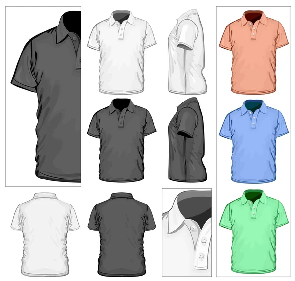 Men's polo-shirt — Stock Vector