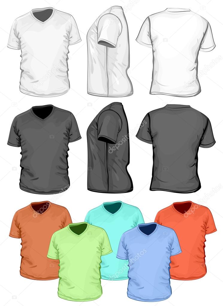 Men's V-neck t-shirt