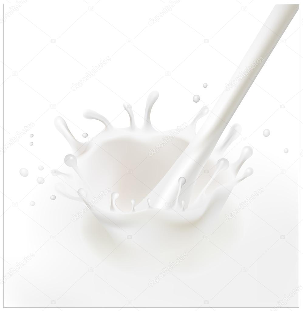A splash of milk.
