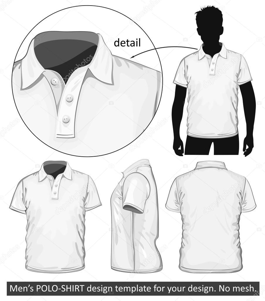 Collared shirt side view hotsell