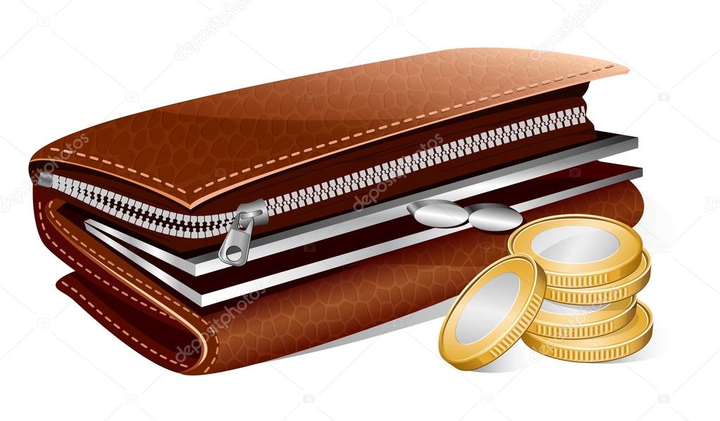 Wallet and coins