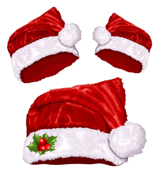 Cappello di Babbo Natale — Vettoriale Stock