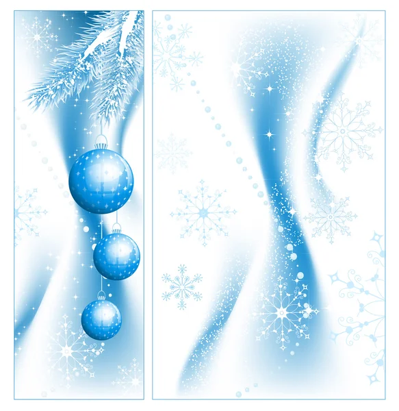 Christmas snowy background — Stock Vector