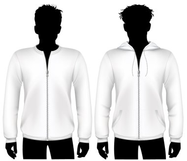 fermuar tasarımı ile kapüşonlu sweatshirt