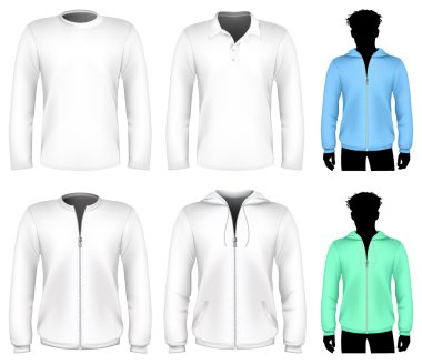 vector t-shirt, polo shirt en sweatshirt