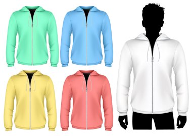 fermuar tasarımı ile kapüşonlu sweatshirt