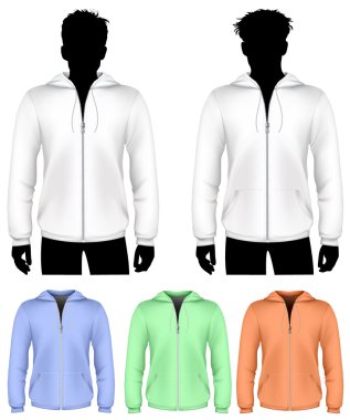 fermuar tasarımı ile kapüşonlu sweatshirt