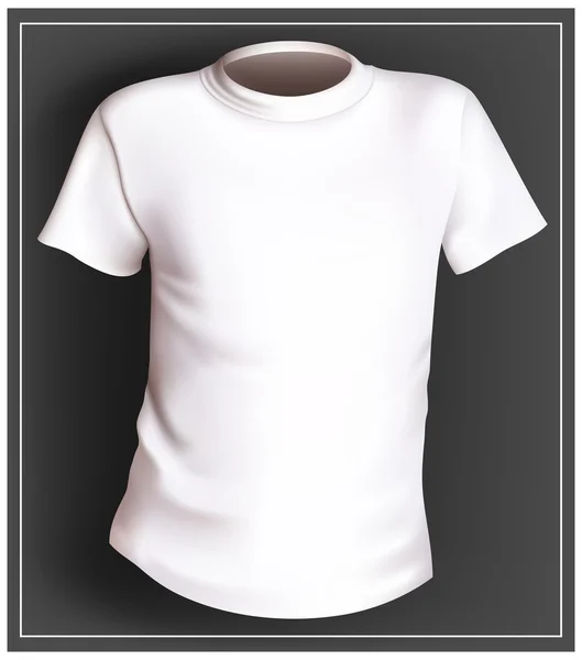Vektor vit t-shirt — Stock vektor