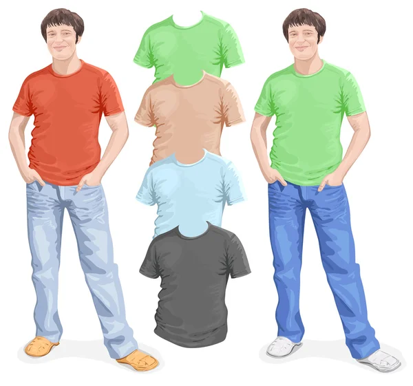 Men's t-shirt design — Stock Vector