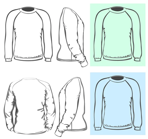 Sudadera de hombre — Archivo Imágenes Vectoriales