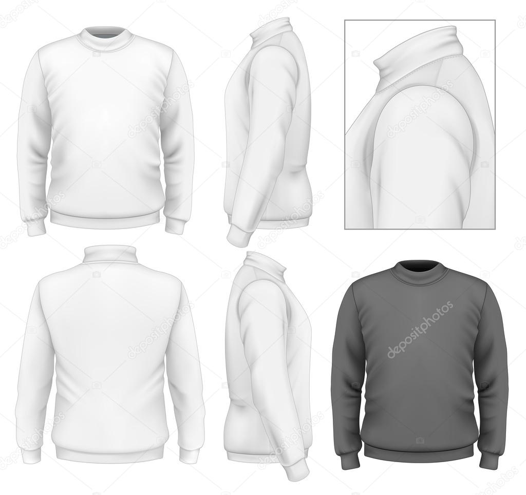Men's sweater design template
