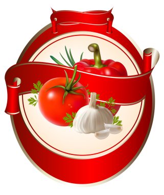 Sebzelerin vektör çizimi.