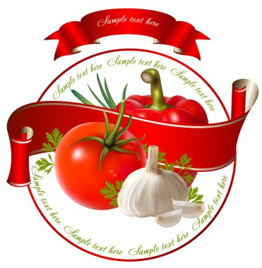 Sebzelerin vektör çizimi.