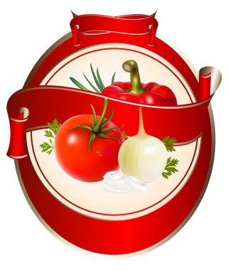 Sebzelerin vektör çizimi.