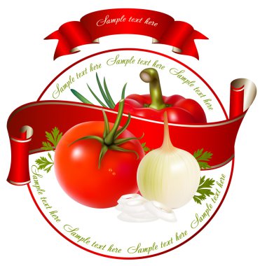 Sebzelerin vektör çizimi.