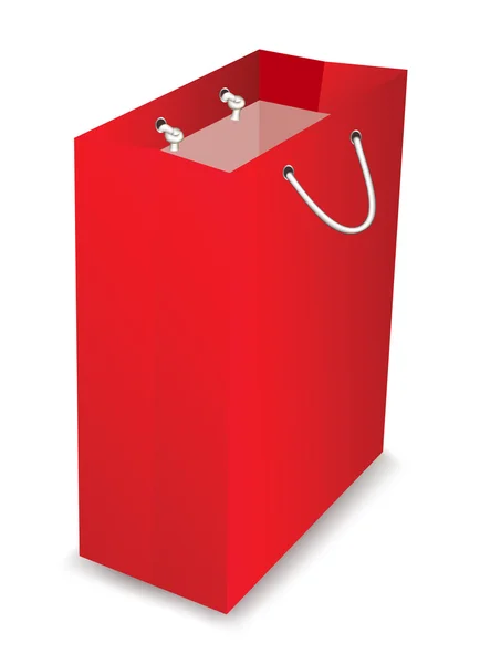 Presente saco vermelho . — Vetor de Stock