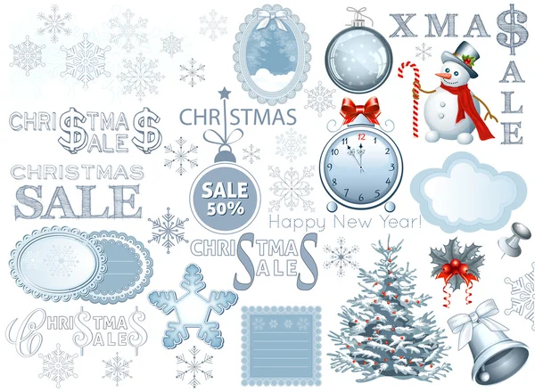 Natal objetos tradicionais — Vetor de Stock