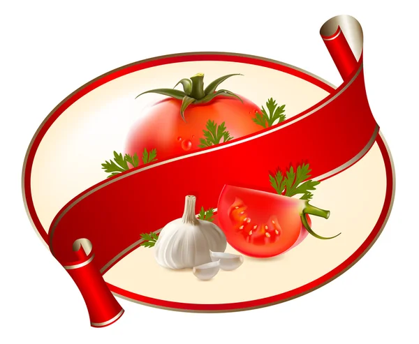 Illustration of tomatoe — Stock Vector