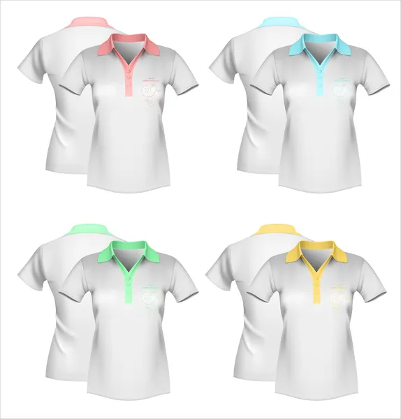 Women's polo shirt template. Stock Vector Image by ©ivelly 11522301