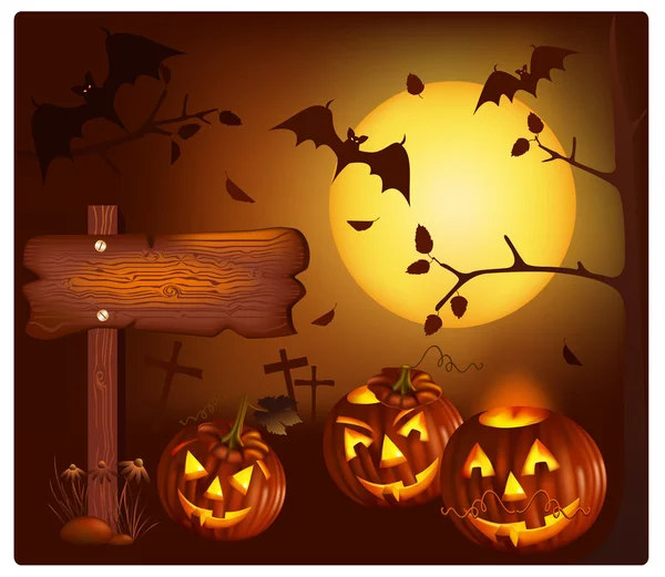 Illustrazione vettoriale Halloween — Vettoriale Stock