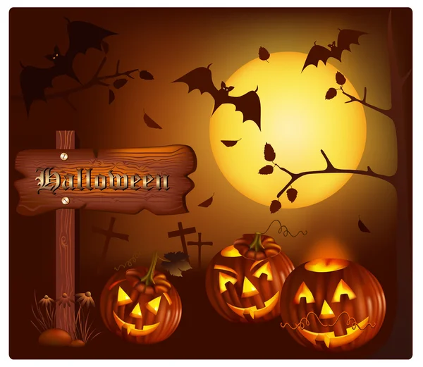 Halloween vector illustration — Stock Vector