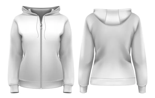 Vrouwen hoodie — Stockvector