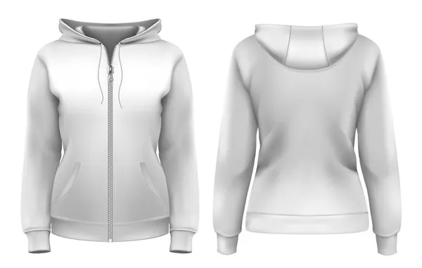 Vrouwen hoodie — Stockvector