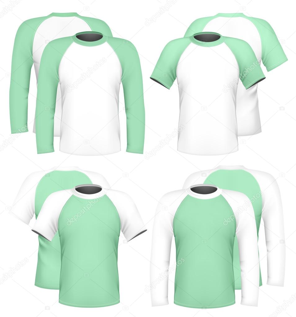 green raglan tee