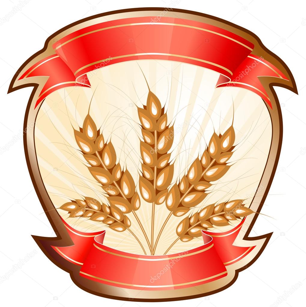 Product with vector ears of wheat.