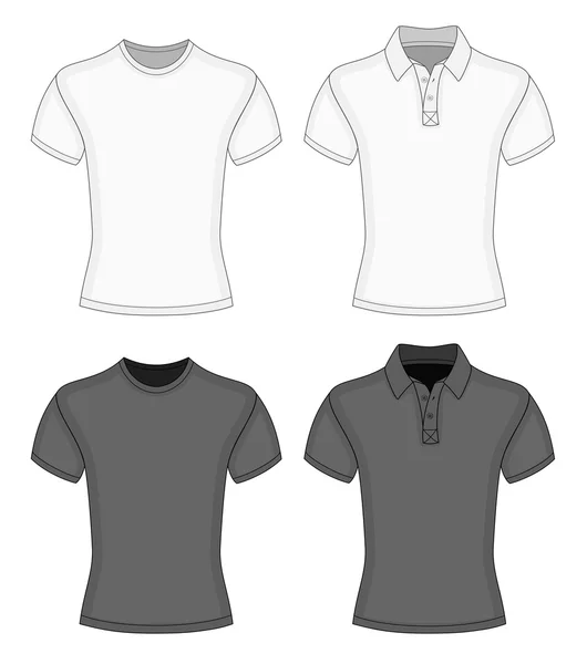 Camiseta y polo para hombre — Archivo Imágenes Vectoriales