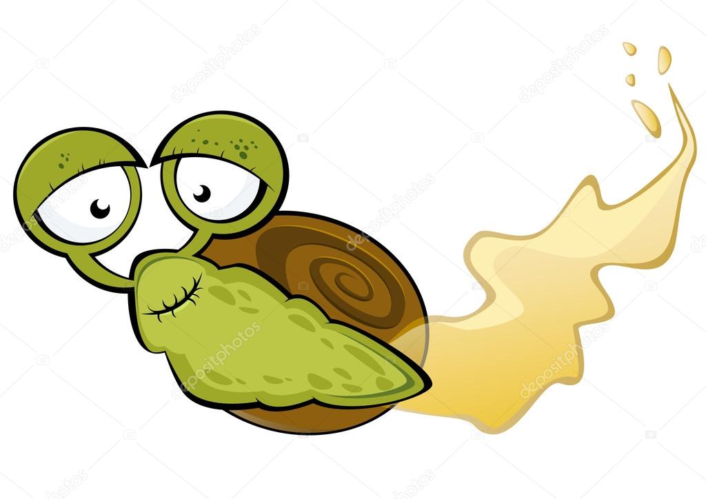 Funny cartoon snail — Stock Vector © shockfactor.de 12525724