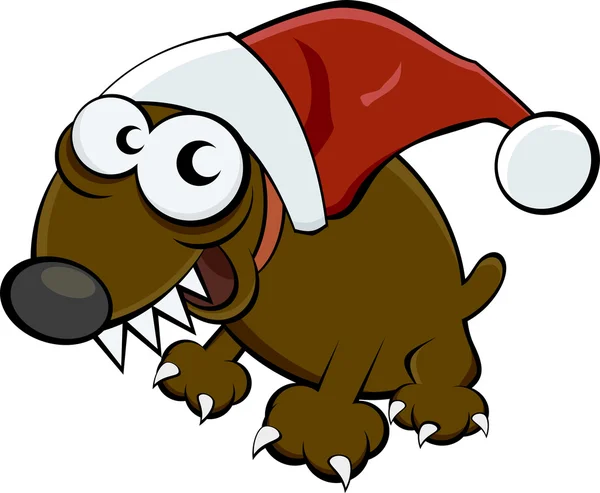 Kersthond — Stockvector