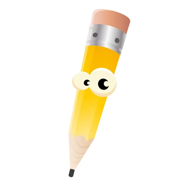 Długopis kreskówka żółty — Wektor stockowy