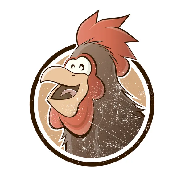 Señal de pollo Vintage — Vector de stock