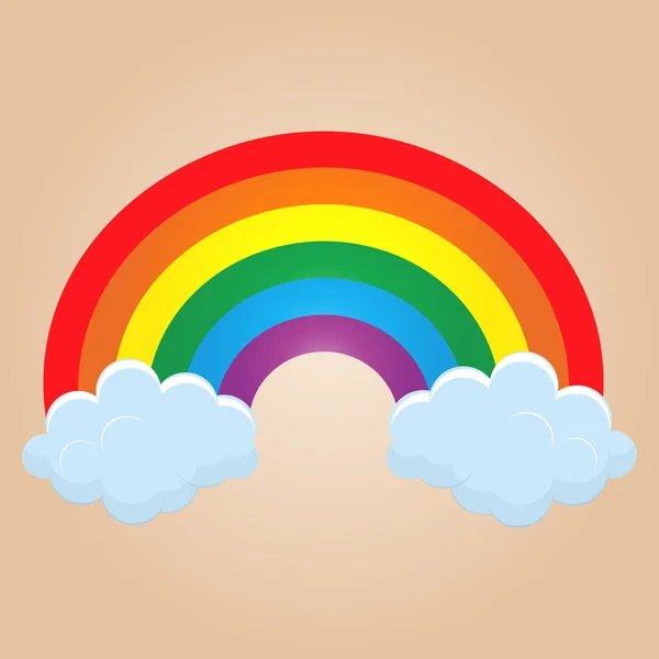 Cartoon rainbow — Stock Vector