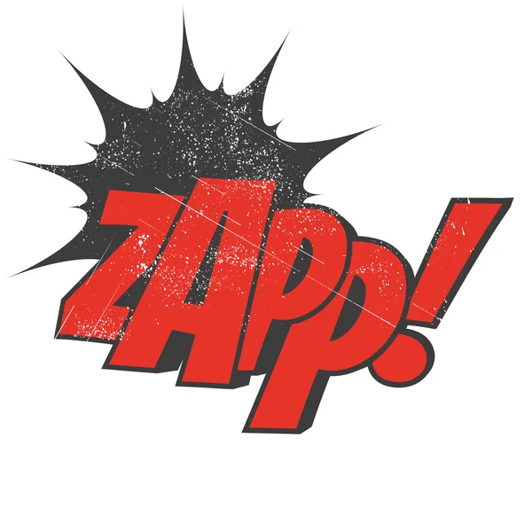 Zapp 漫画音 — ストックベクタ